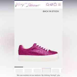 Betsey Johnson Fuchsia sneakers